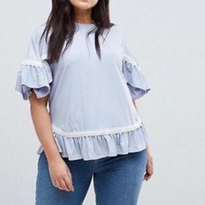 Cute light blue ASOS top